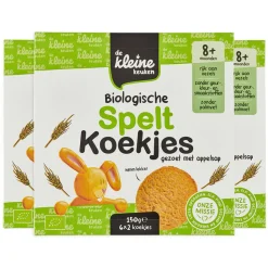 3x de Kleine Keuken Bio Speltkoekjes 150 gr