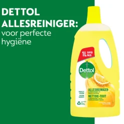 4x Dettol Allesreiniger Power & Fresh Citroen & Limoen 1 liter