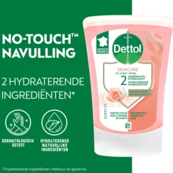 5x Dettol No Touch Wasgel Navulling Rozenwater & Sheabutter 250 ml