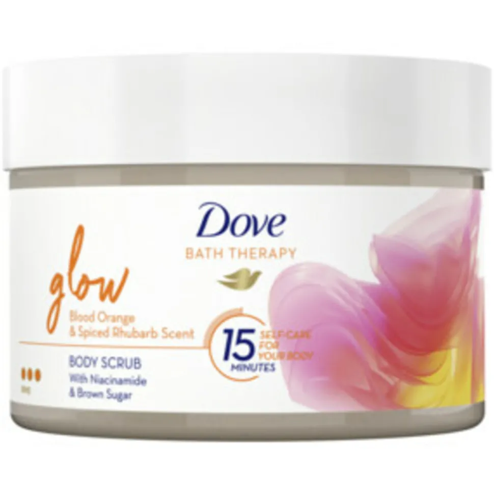 6x Dove Bath Therapy Glow Bodyscrub 295 ml