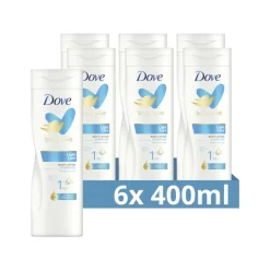 6x Dove Bodylotion Light Care 400 ml