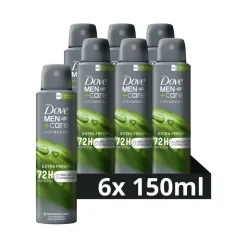 6x Dove Deodorant Men+ Care Extra Fresh 150 ml