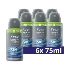 6x Dove Deodorant Men+ Care Clean Comfort 75 ml