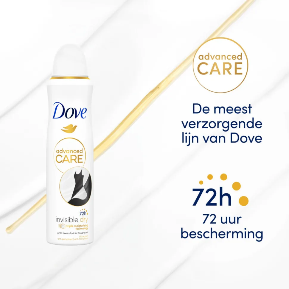 6x Dove Deodorant Spray Invisible Dry 150 ml