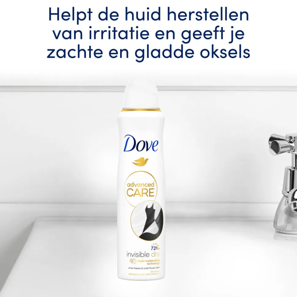 6x Dove Deodorant Spray Invisible Dry 150 ml