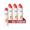 6x Dove Deodorant Spray Perzik 150 ml
