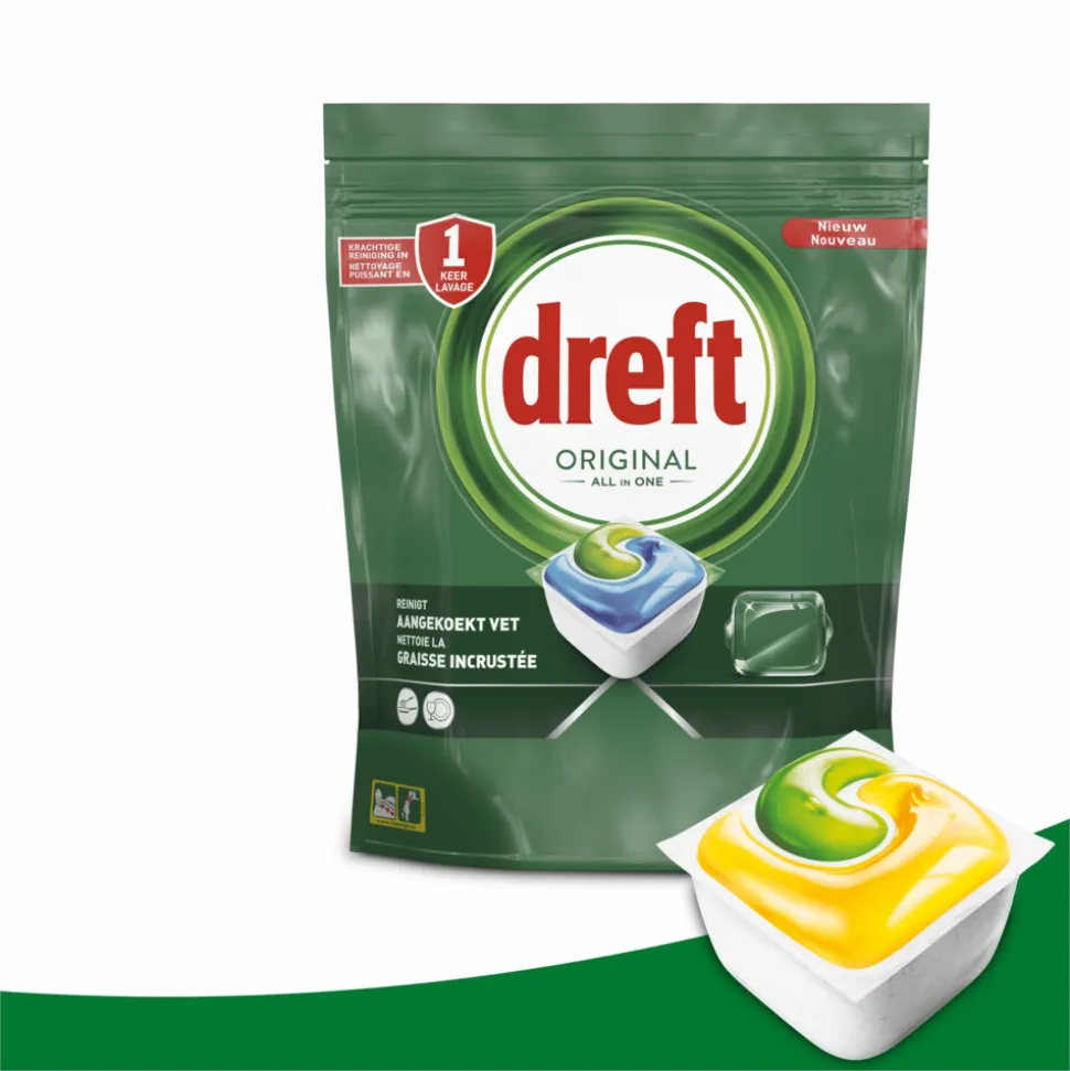 5x Dreft Vaatwastabletten All In One Original 41 stuks