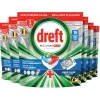 6x Dreft Vaatwastabletten Platinum Plus All In One Deep Clean 19 stuks