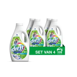 4x Dreft Vloeibaar Wasmiddel Blue Dream 32 Wasbeurten 1,4 liter