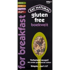 5x Eat natural Super Granola Boekweit Glutenvrij 500 gr