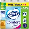 4x Edet Comfort Plus Toiletpapier 3 Laags 6 stuks