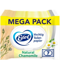 7x Edet Kamille Vochtige Toiletpapier 42 stuks