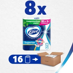 8x Edet Superior Keukenpapier 2 stuks