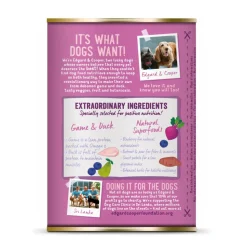 6x Edgard & Cooper Blik Vers Vlees Hondenvoer Wild - Eend 400 gr