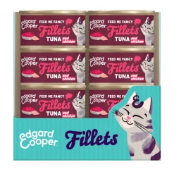 24x Edgard & Cooper Kattenvoer Fillets Tonijn - Kip 70 gr