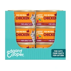 18x Edgard & Cooper Kattenvoer Chunks Kip 85 gr