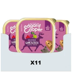 11x Edgard & Cooper Kuipje Vers Vlees Hondenvoer Wild - Eend 150 gr