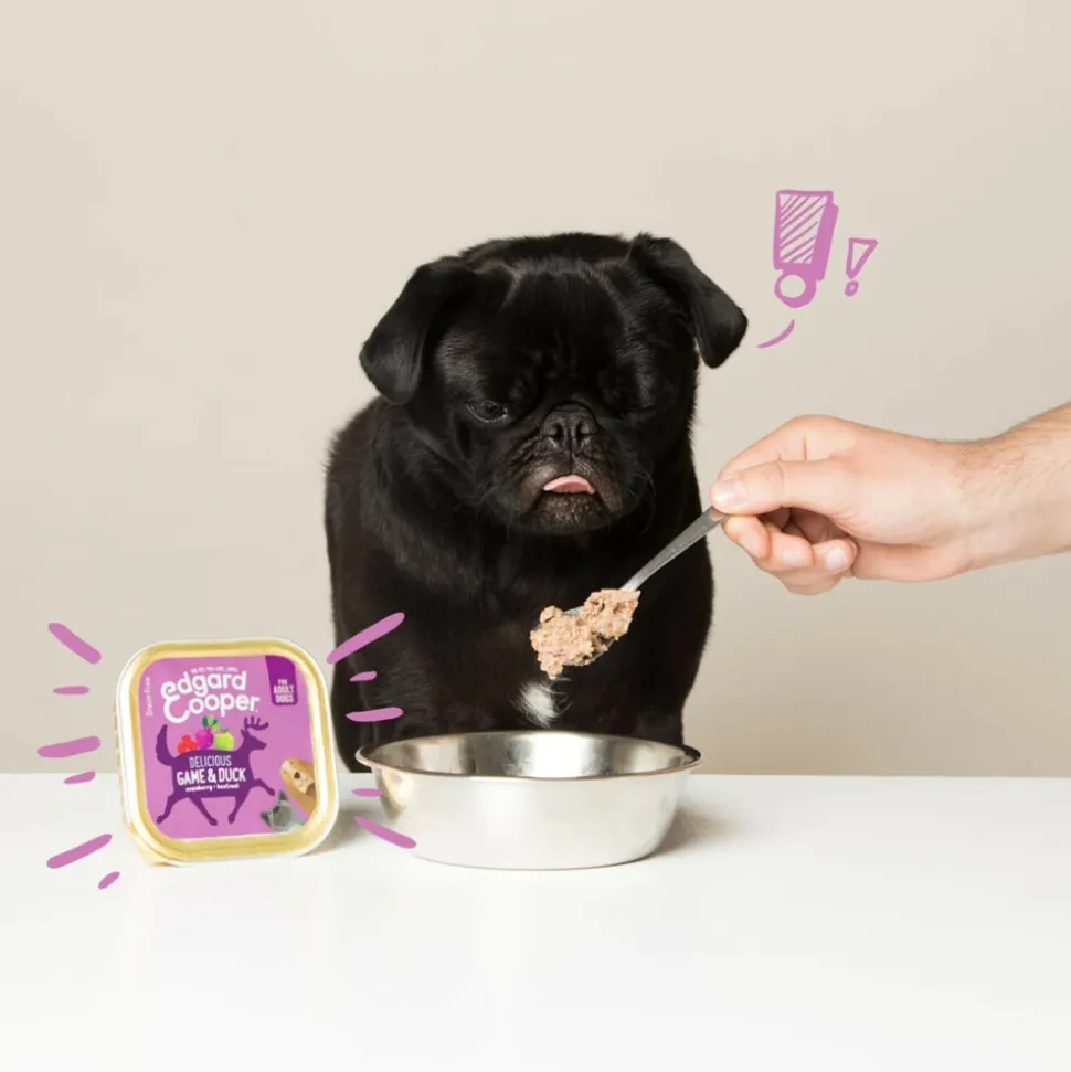 11x Edgard & Cooper Kuipje Vers Vlees Hondenvoer Wild - Eend 150 gr