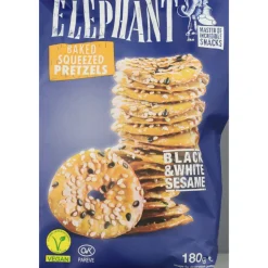 3x Elephant Pretzels Sesam 180 gr