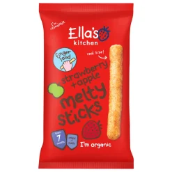 5x Ella's Kitchen Melty Sticks 7+ m Aardbei Appel 16 gr