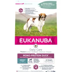 3x Eukanuba Adult Mono Proteïne Hondenvoer Eend 2,3 kg