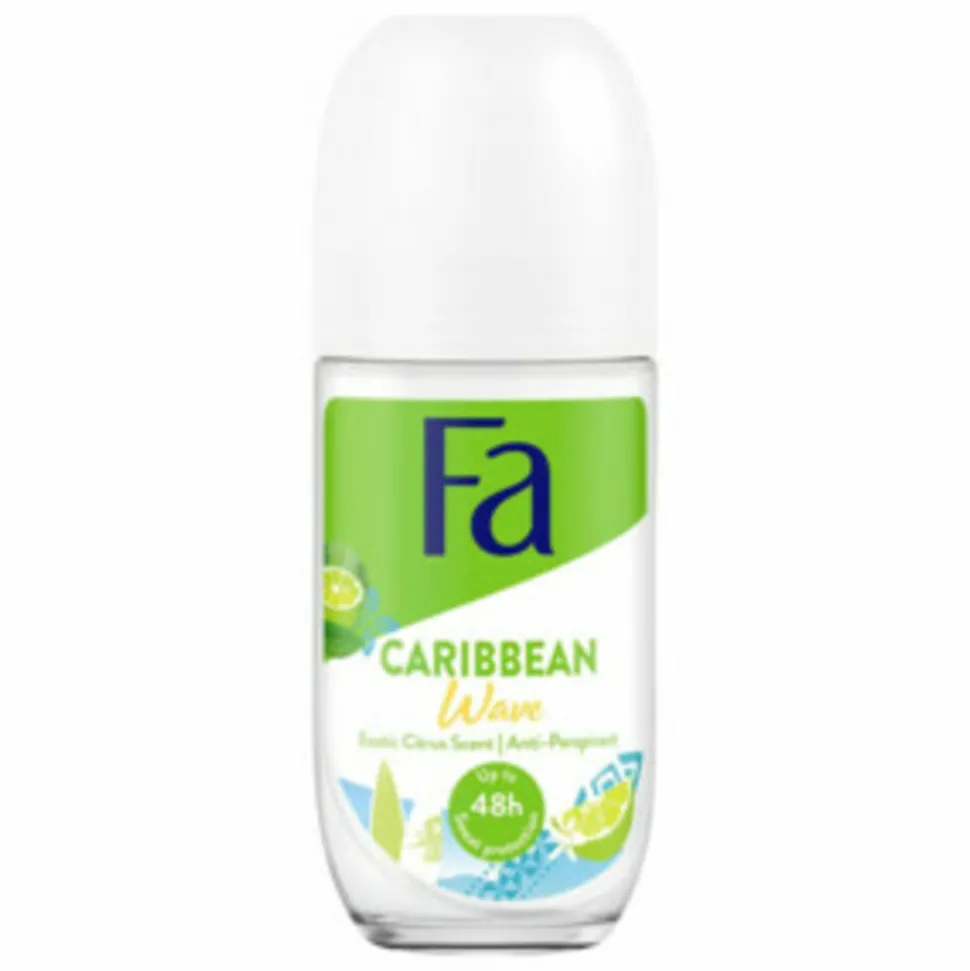 6x Fa Deodorant Roller Caribbean Lemon 50 ml