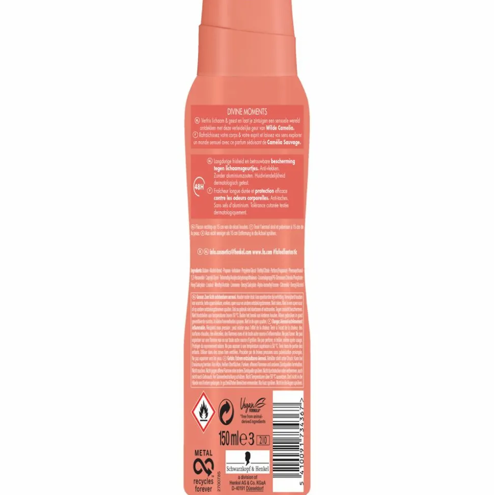 6x Fa Deodorant Spray Divine Moments 150 ml