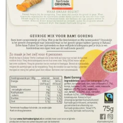 3x Fairtrade Original Boemboe Bami Goreng 75 gr