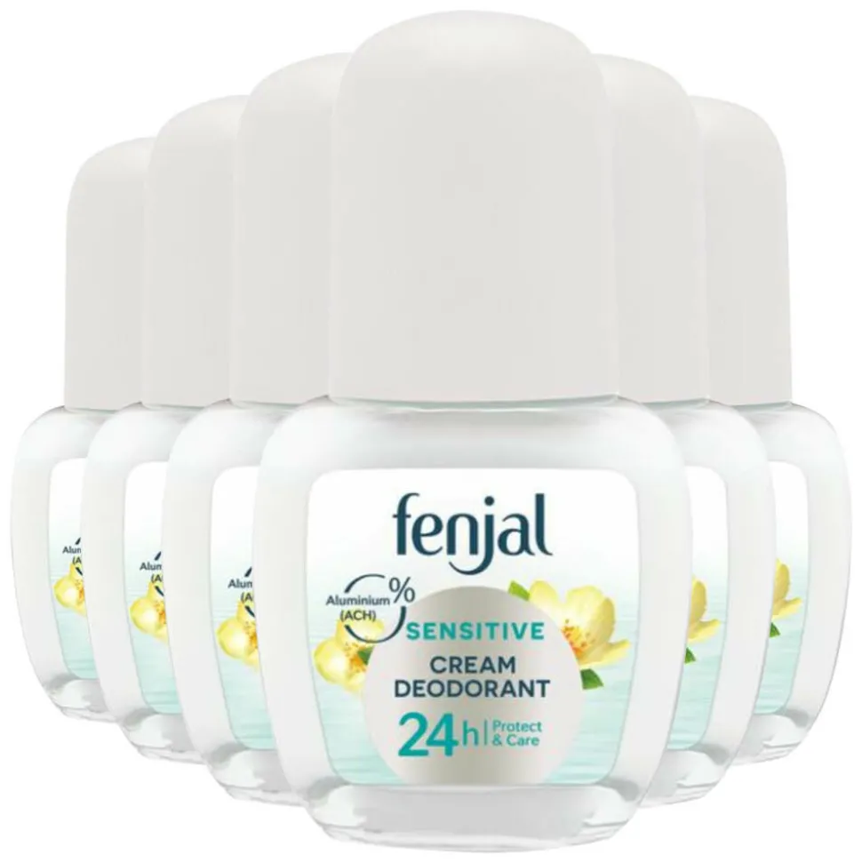6x Fenjal Crème Deodorant Roller Sensitive 50 ml