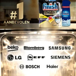 5x Finish Quantum Vaatwastabletten Ultimate Infinity Shine 80 stuks