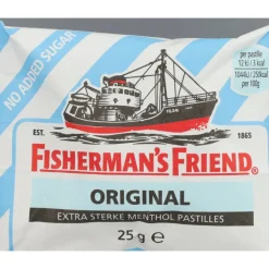 6x Fishermansfriend Original Extra Strong Suikervrij 25 gr