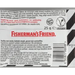 6x Fishermansfriend Salmiak Suikervrij 25 gr