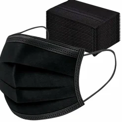 10x Fohwa Mondkapjes Zwart 50 stuks