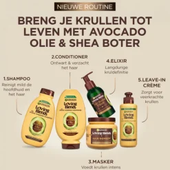 6x Garnier Loving Blends Avocado Olie en Shea Boter Haarmasker 340 ml