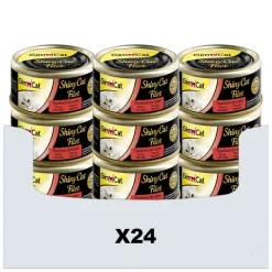 24x GimCat ShinyCat Filet Tonijn & Zalm 70 gr