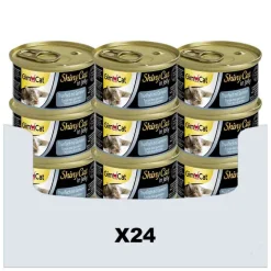 24x GimCat Shinycat in Jelly Tonijn & Garnalen 70 gr
