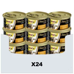 24x GimCat ShinyCat in Jelly Tonijn & Kip 70 gr