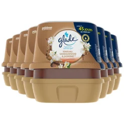 8x Glade Luchtverfrisser Gel Sandalwood & Jasmine 180 gr
