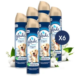6x Glade Luchtverfrisser Refreshing Air tegen Huisdierengeurtjes 300 ml