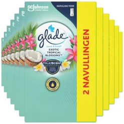 12x Glade Touch & Fresh Exotic Tropical Blossoms 10 ml