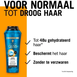 6x Gliss Aqua Revive Shampoo 250 ml