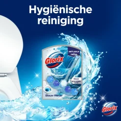 7x Glorix Toiletblok Blauw Water Bleek