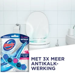 7x Glorix Toiletblok Blauw Water Pink Magnolia