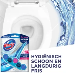 7x Glorix Toiletblok Blauw Water Pink Magnolia