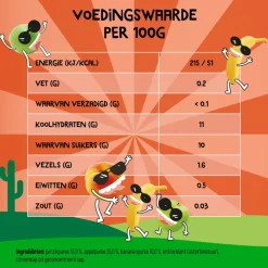 6x Goodies Knijpfruit Smoothie Perzik, Banaan & Appel 100 gr