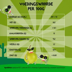 6x Goodies Knijpfruit Smoothie Appel & Peer 100 gr