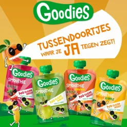 6x Goodies Knijpfruit Smoothie Abrikoos & Appel 100 gr