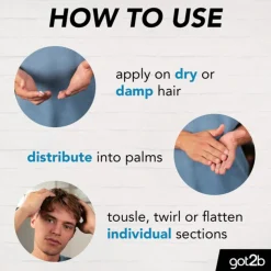 6x Got2b Beach Matt Paste 100 ml