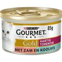 24x Gourmet Gold Blik Hartig Torentje Zalm 85 gr
