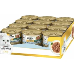 24x Gourmet Gold Blik Malse Lekkernijen Zeevis 85 gr
